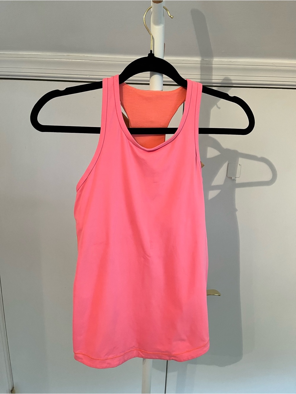 lululemon athletica Neon orange Racerback Tank
